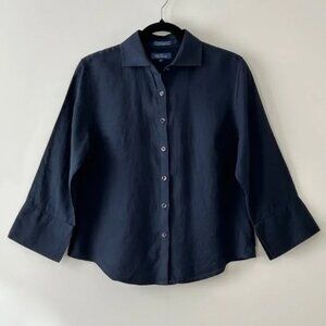 Gorgeous Blue Linen shirt by Faconnable - Size M